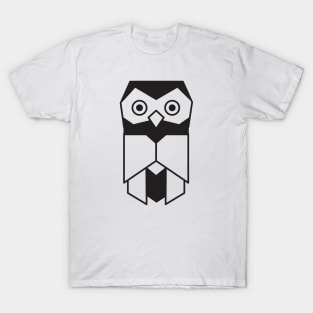 Geometric flat style owl design T-Shirt